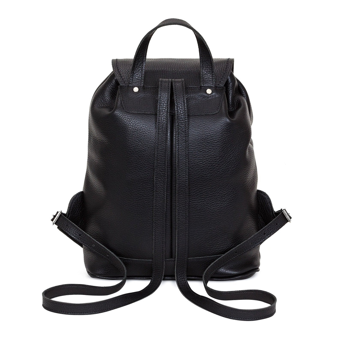 Soft Leather Backpack - Black & White Zebra Print