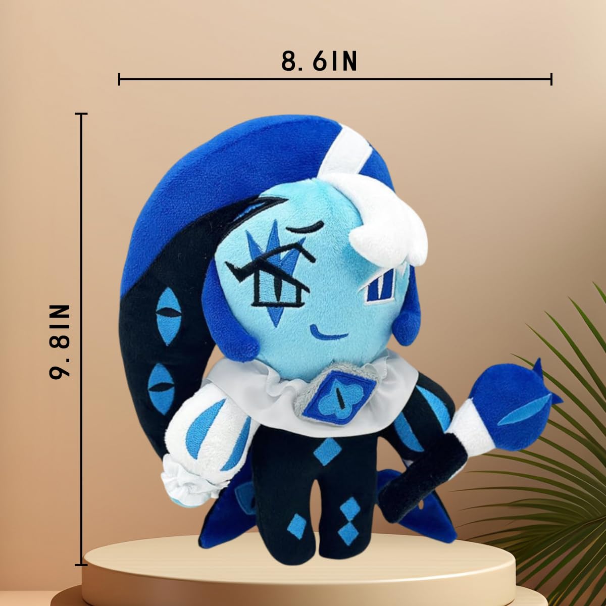 PRWLGFB Shadow Milk Cookie Plush Toy – 9.8'' Cute Desk Companion for Gamers