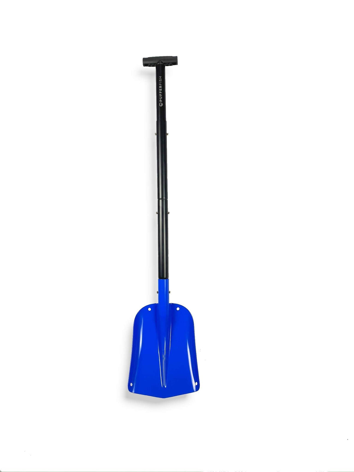 PUFFERFISH Really Big Sand Shovel — Lightweight, Collapsible 4-Piece Aluminum Shovel for Beach & Sand Castles