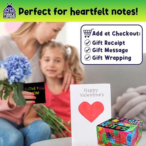 Purple Ladybug Rainbow Scratch Art Mini Notes – 150 Cards for Kids