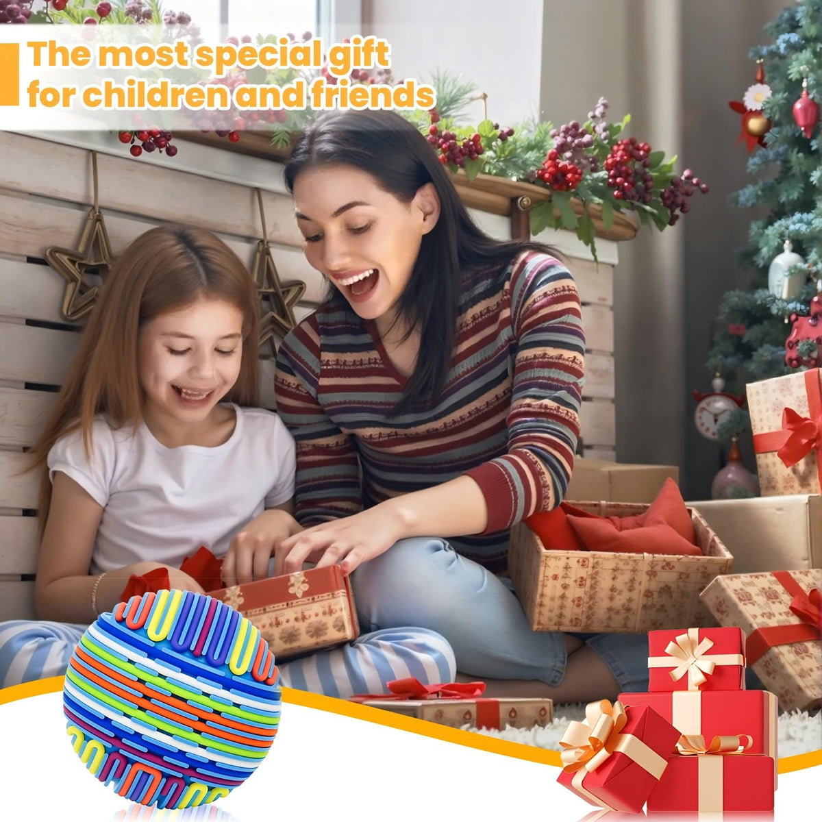 PushGoGo Sensory Activity Ball — 3D DIY Upgrade Fidget Toy for Calm, Focus & Creativity
