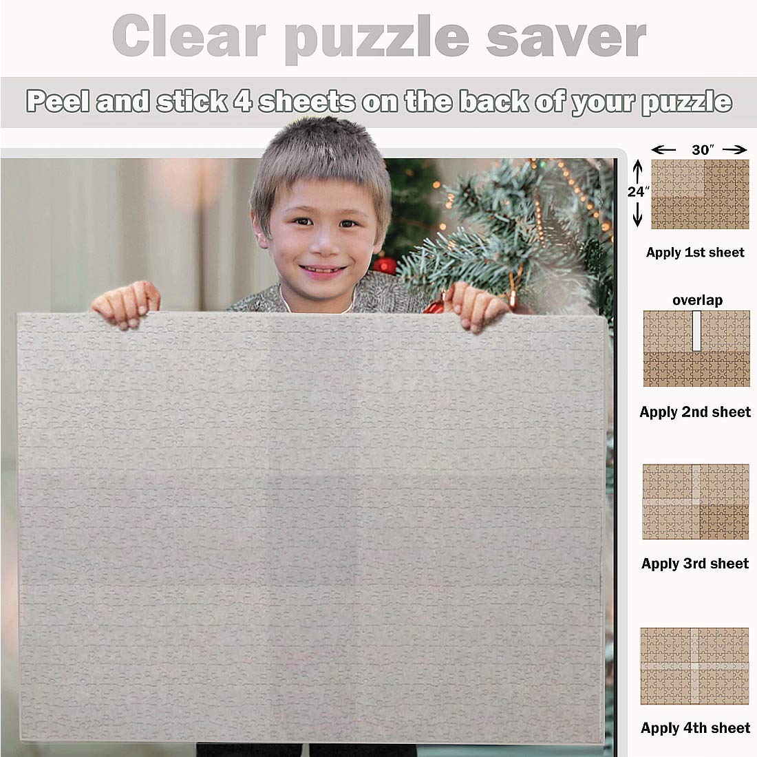 PUZZLE EZ Preserve 2x1000-Piece Puzzles with Clear Glue Sheets (8 Sheets)