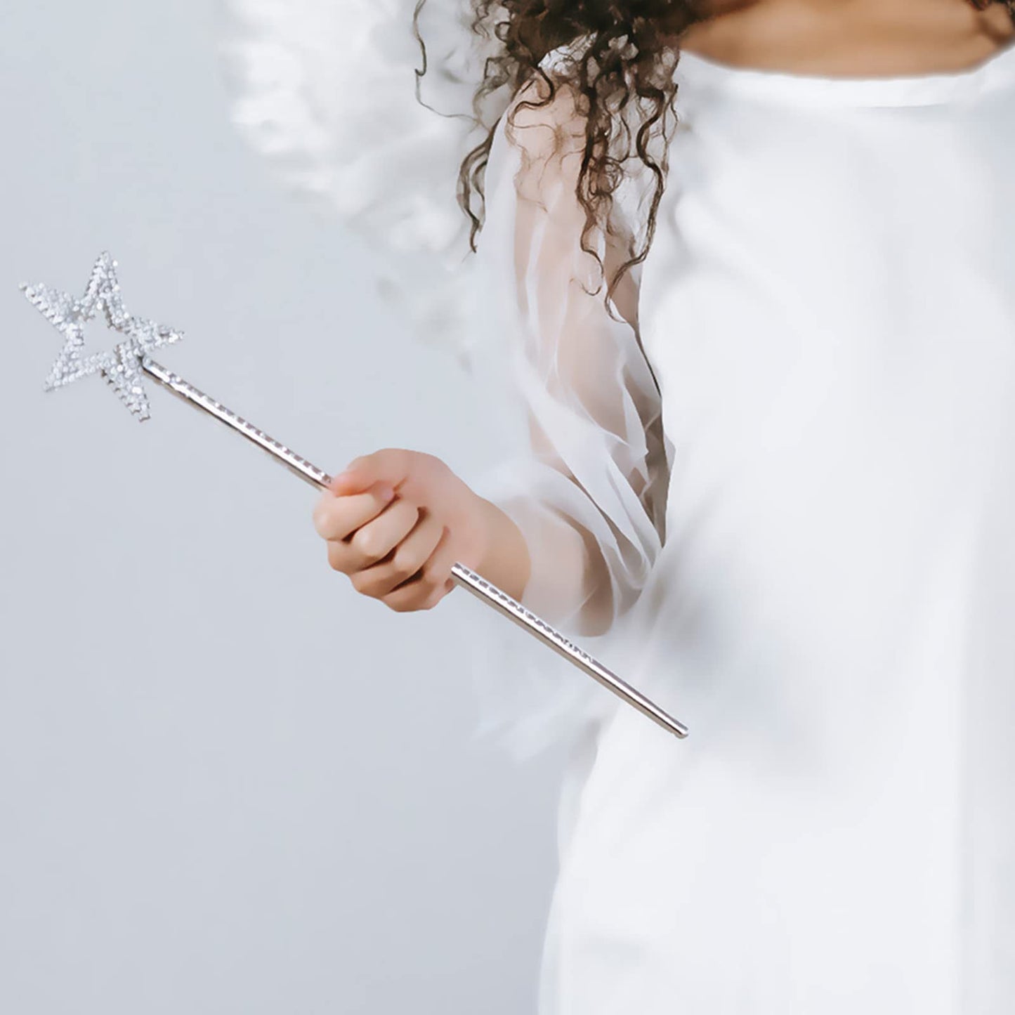Qeuly Star Wand Gold Fairy Wand 13in – Angel Star Magic Princess Costume Prop