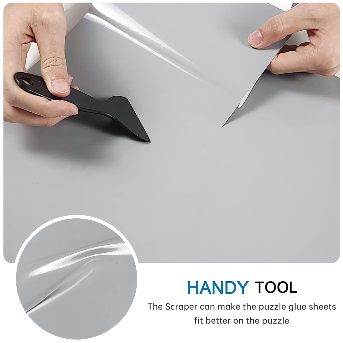 QIKSION Puzzle Saver Sheets — 96 Peel & Stick Sheets to Preserve 16x1000 Puzzles