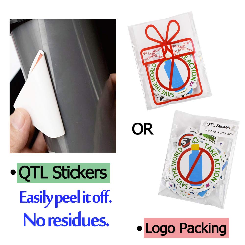 QTL Earth Day Stickers for Kids – Waterproof Vinyl Stickers for Earth Day Decorations & Gifts (50 Pcs)