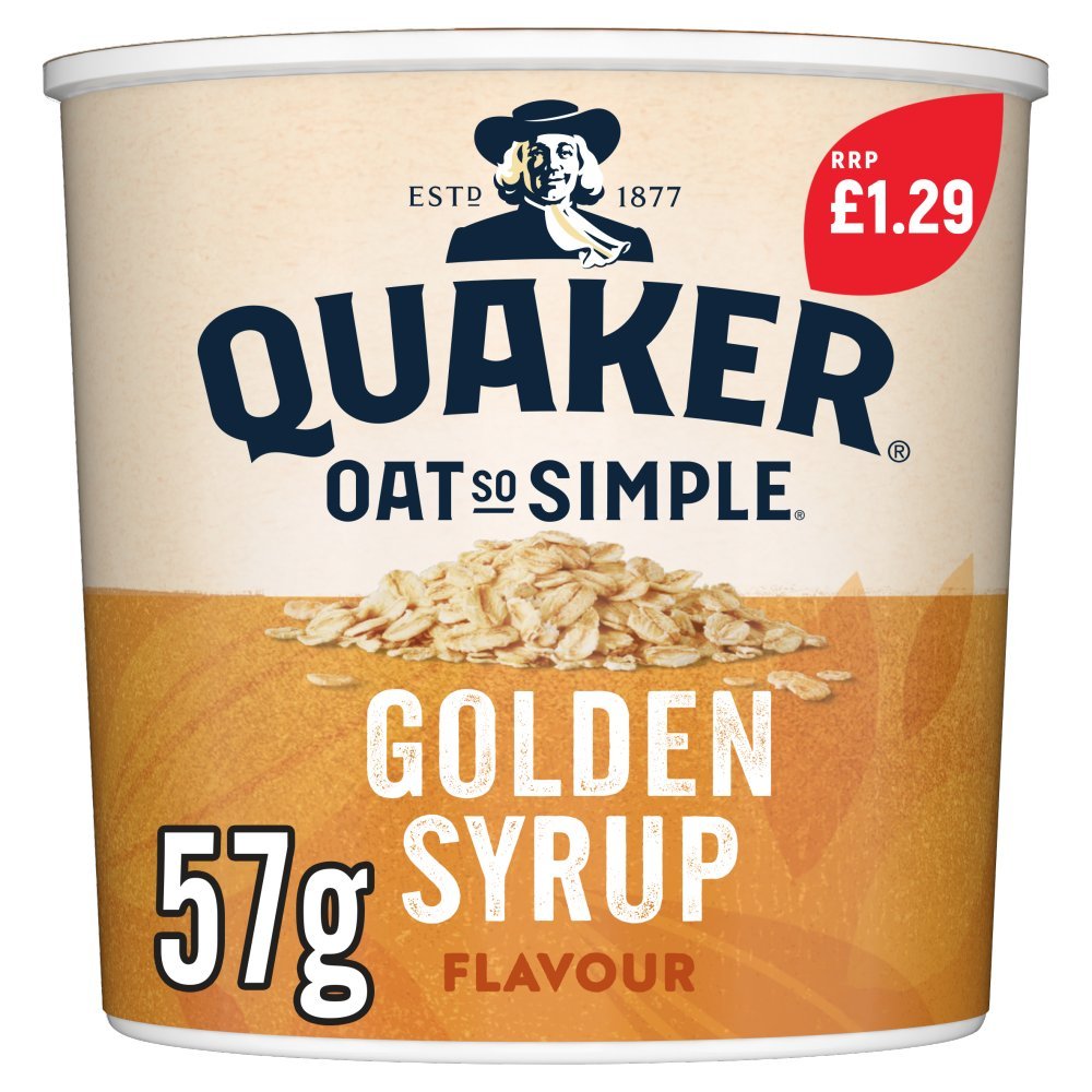 Quaker Oat So Simple Golden Syrup Porridge Pot 57g (Case of 8)