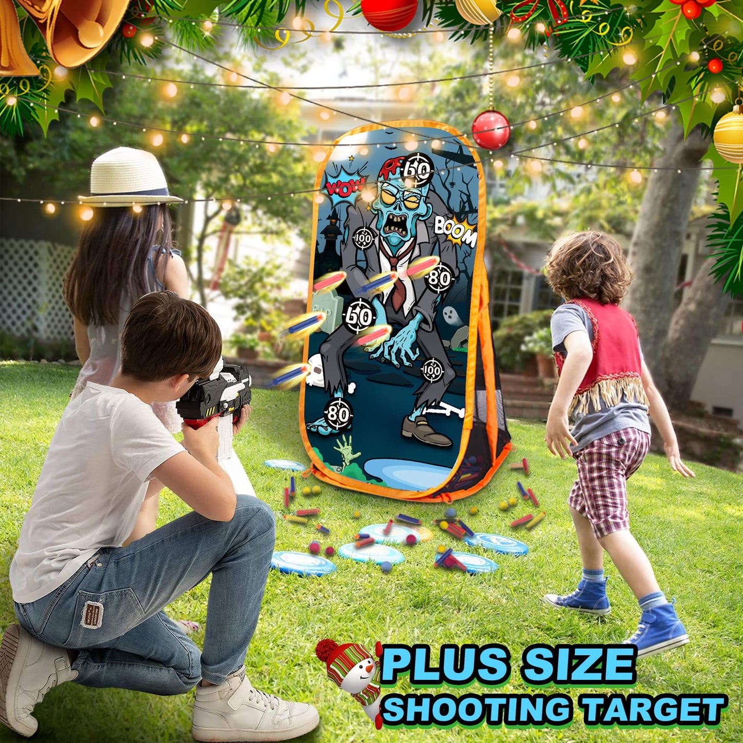 Quanquer Shooting Targets for Foam Blaster Games — Nerf Gun Compatible Indoor & Outdoor Practice