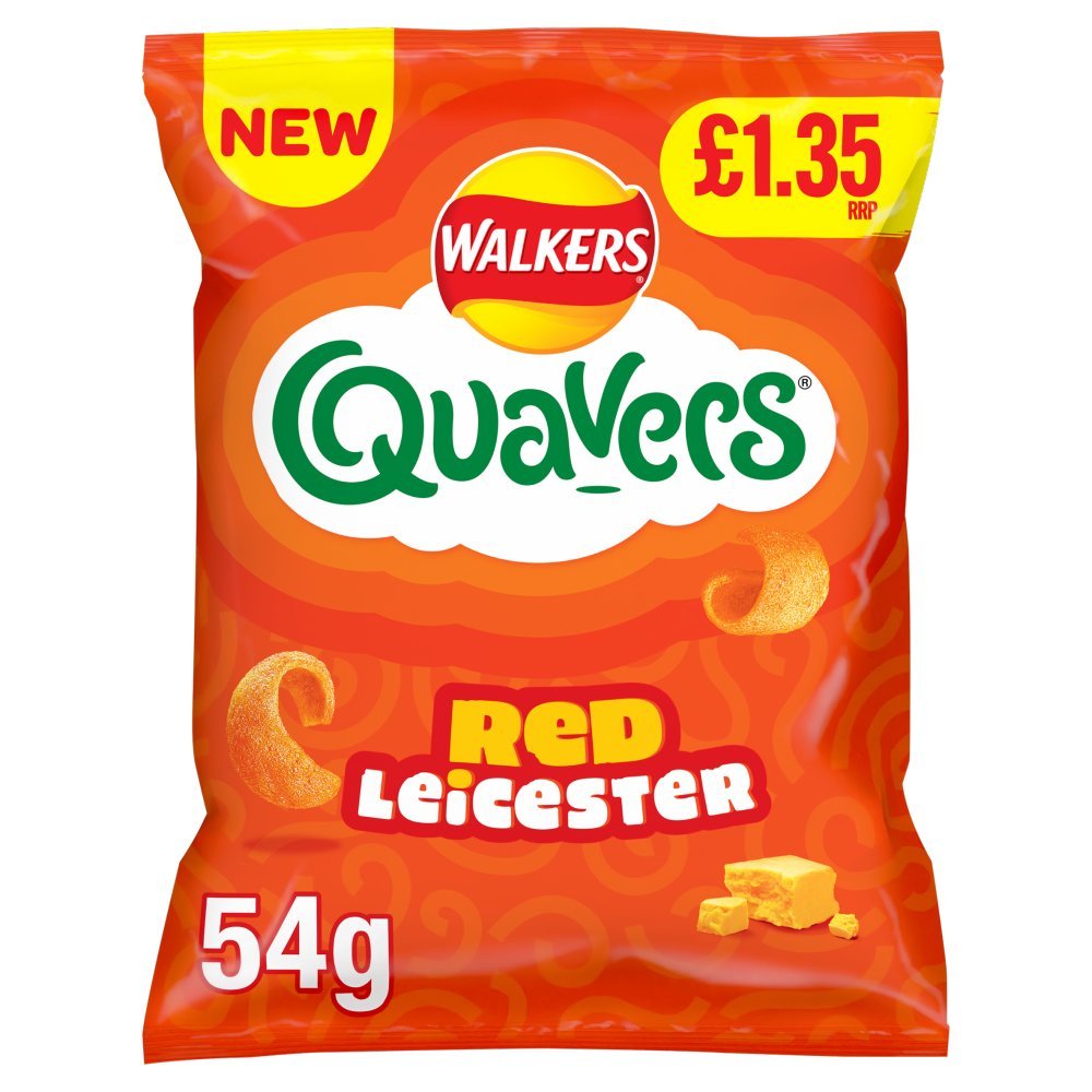 Quavers Red Leicester Cheese Sharing Crisps 54g (Box of 18)
