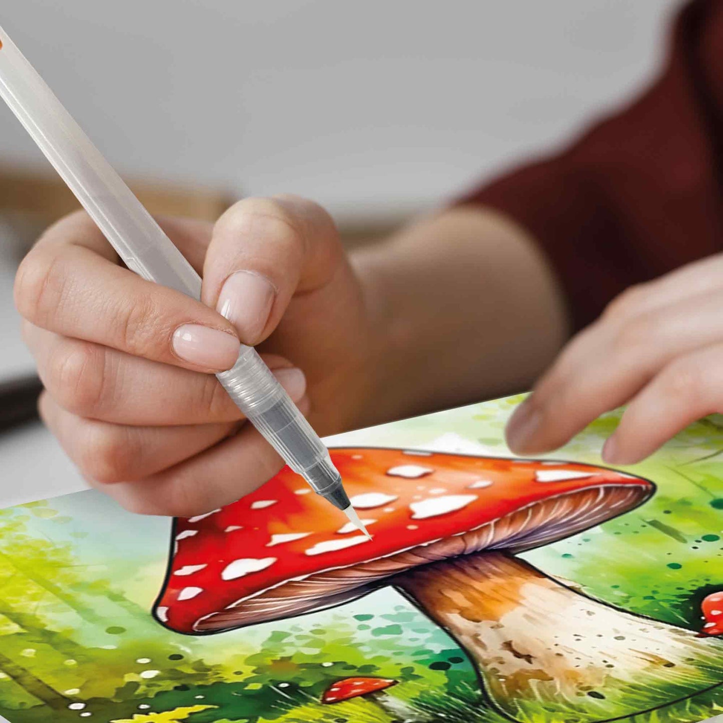 QUOKKA Water Painting Set for Seniors – Forest Moments Dementia Activities