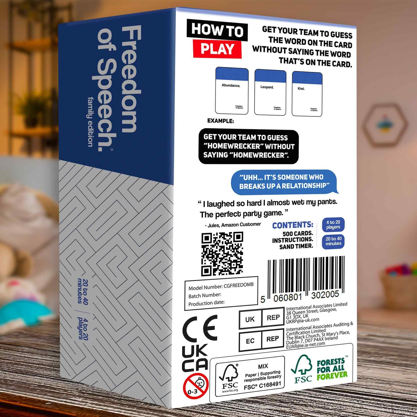 QUOKKA Freedom of Speech Card Game – Family Edition | Fast-Paced Word Guessing