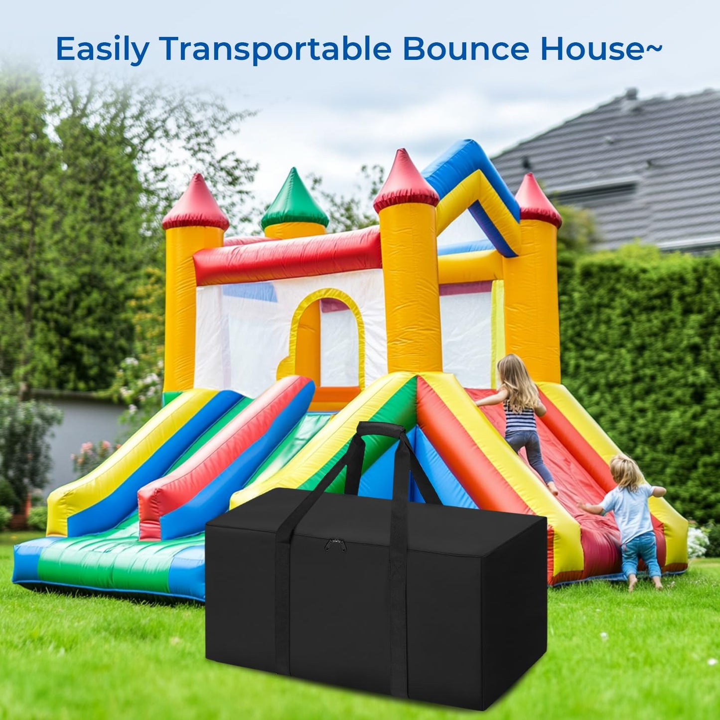 QYILUARE Extra Large Storage Bag for Inflatable Bounce House & Water Slide – 40x20x28 in