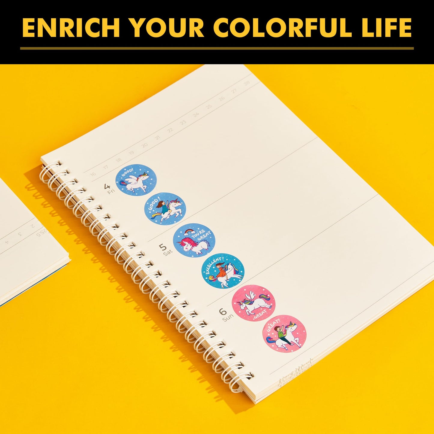 RACETOP 3 Roll Reward Stickers – 1500 Pcs, 24 Designs, 1” Round Classroom Stickers
