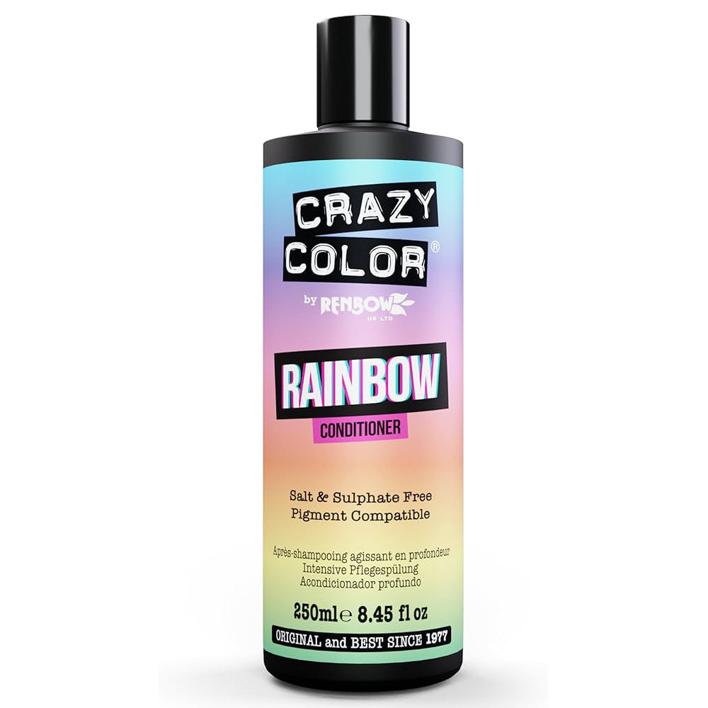 Crazy Color Rainbow Conditioner Vibrant Colour Enhancing & Detangling for Coloured Hair 250 ml / 8.45 oz
