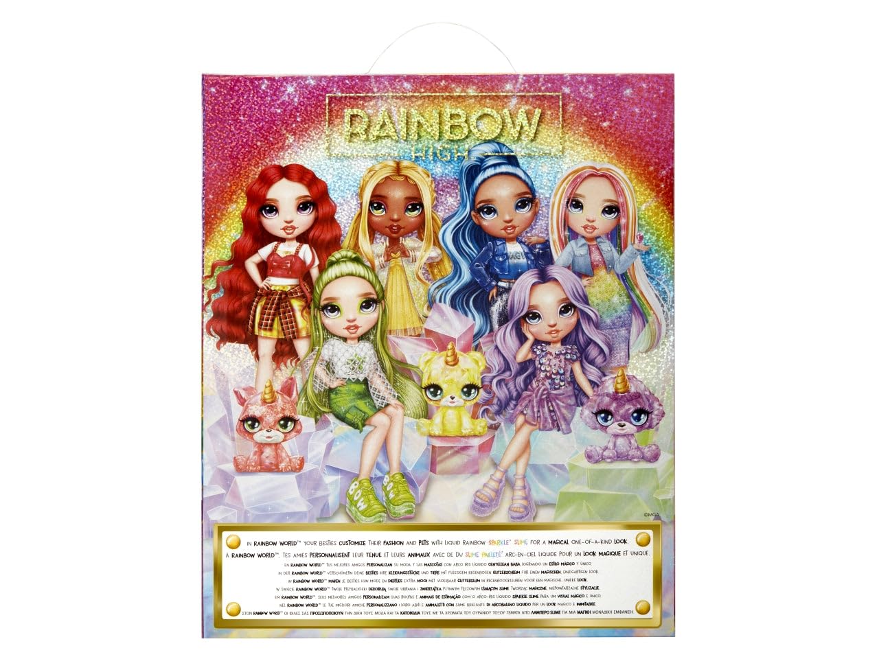 Rainbow High Amaya Doll with Unicorn Pet & Sparkle Slime Kit – 28 cm