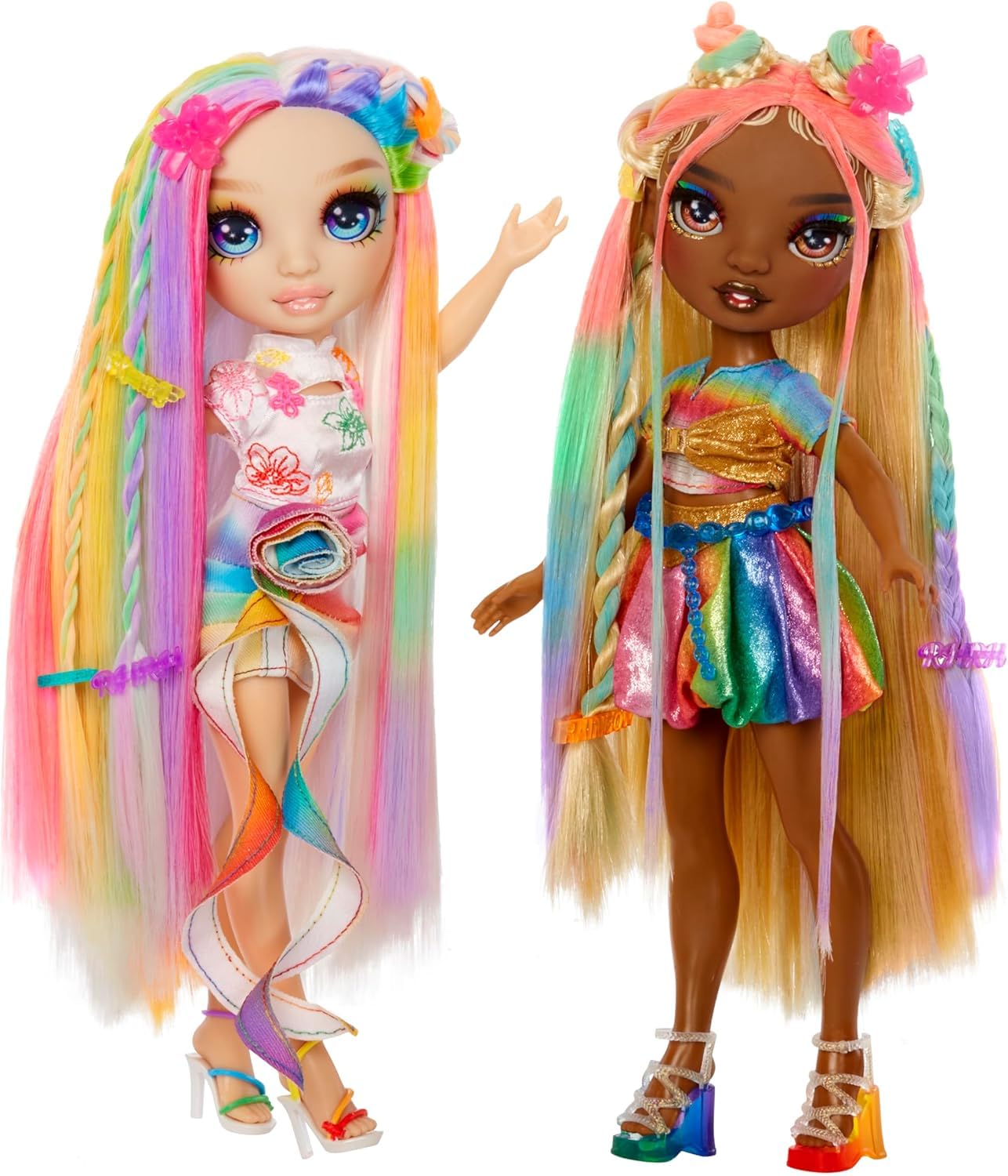 Rainbow High Hair Chalk & Style Amaya – 11” Doll | Washable Rainbow Hair Chalk Kit