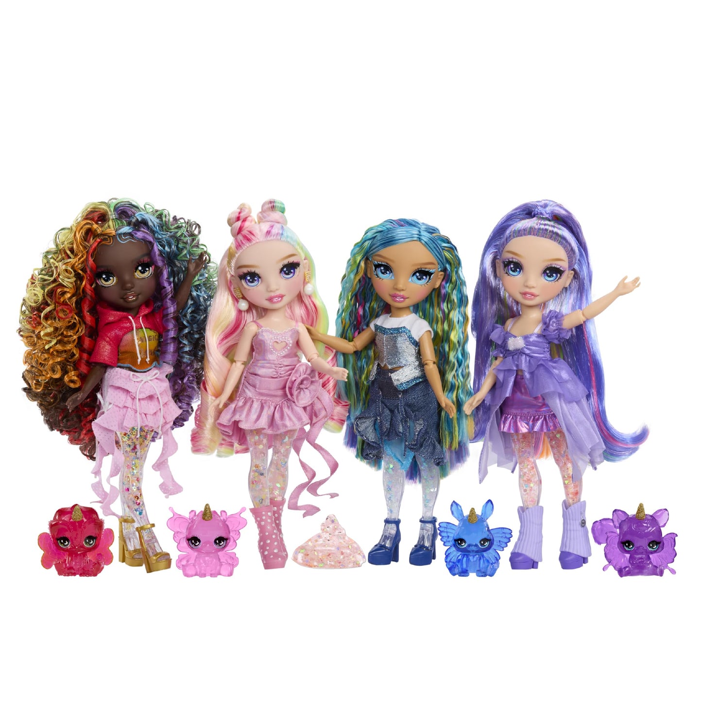 Rainbow High Rainbow Shimmers with Slime – Bella, Pink, 11-Inch Fashion Doll & Slime Kit