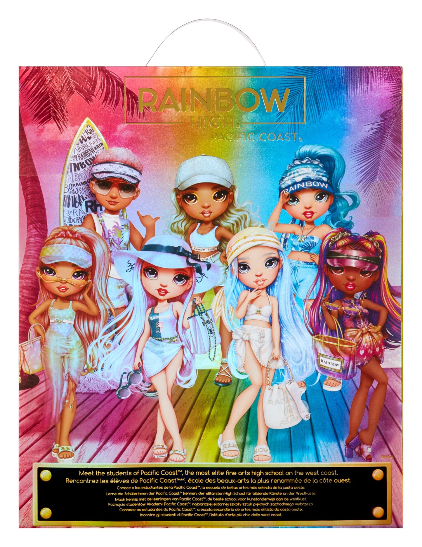 Rainbow High Pacific Coast Harper Dune Sand Fashion Doll – Pool Accessories Playset & Interchangeable Legs