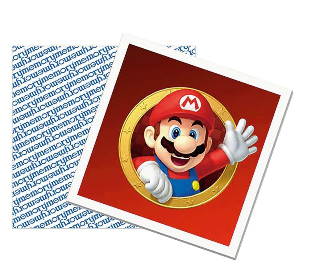 Ravensburger Super Mario Large Memory Game - 64 Cards, 32 Pairs for Kids 3+ | Family Travel Fun