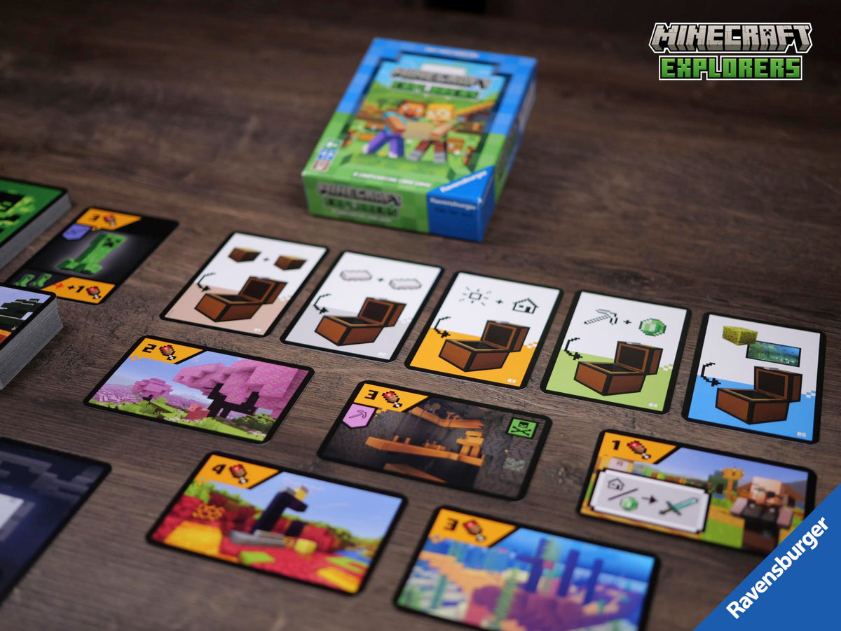 Ravensburger Minecraft Explorers: Cooperative Card Game for 2-4 Players (Ages 8+)