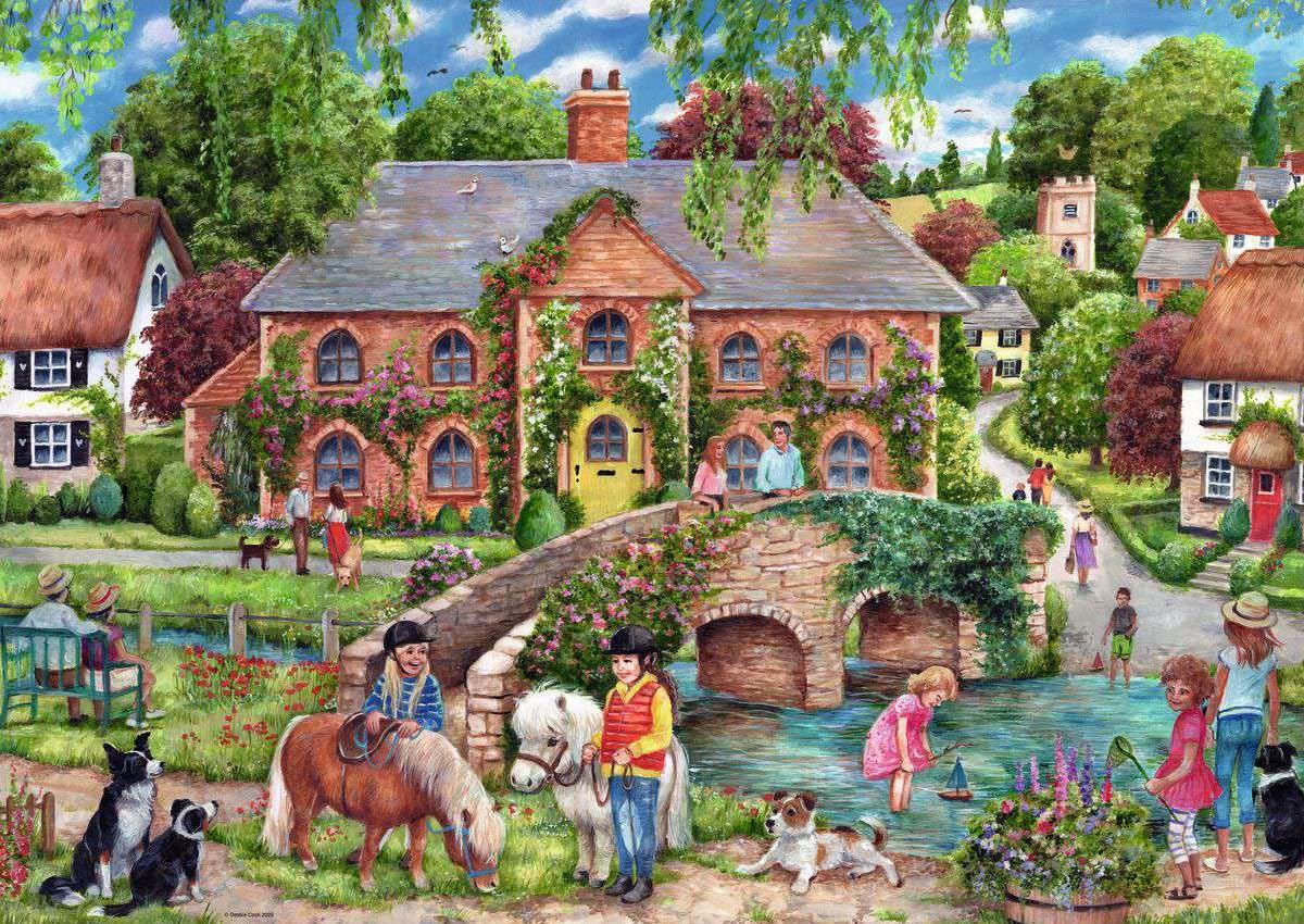 Ravensburger Village Life 1000-Piece Jigsaw Puzzle for Adults and Children 12+