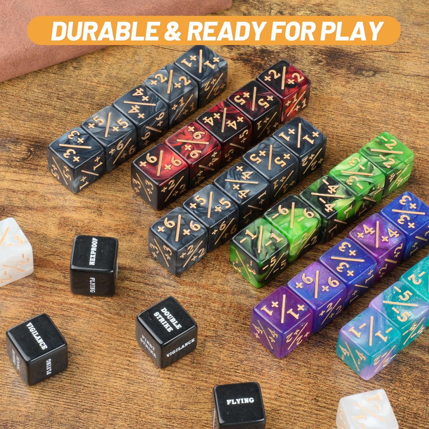 Ravonixis 500-Piece MTG Counter Set — Dice, Loyalty Counters & Tokens for MTG