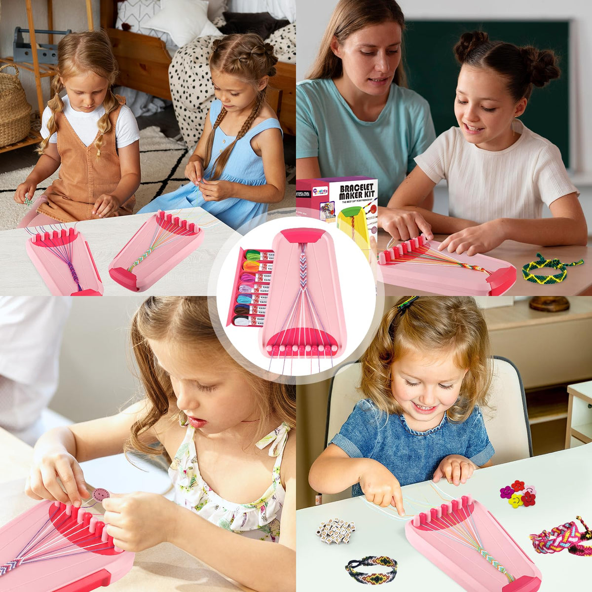 Rdfmy Friendship Bracelet Making Kit for Girls | Creative Arts & Crafts Kit for Kids 8-12