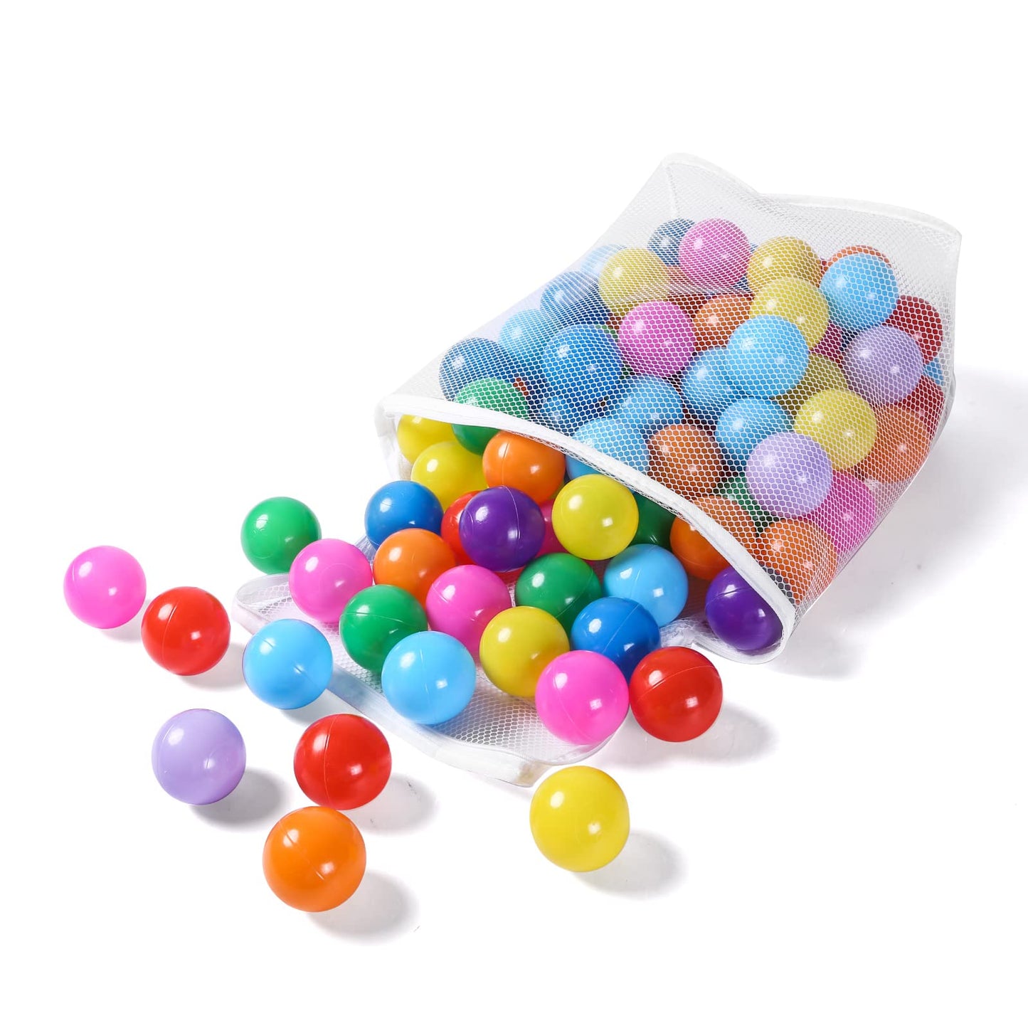 Realhaha Ball Pit Balls – 100 Safe 2.16-inch Plastic Balls for Babies, Toddlers & Kids