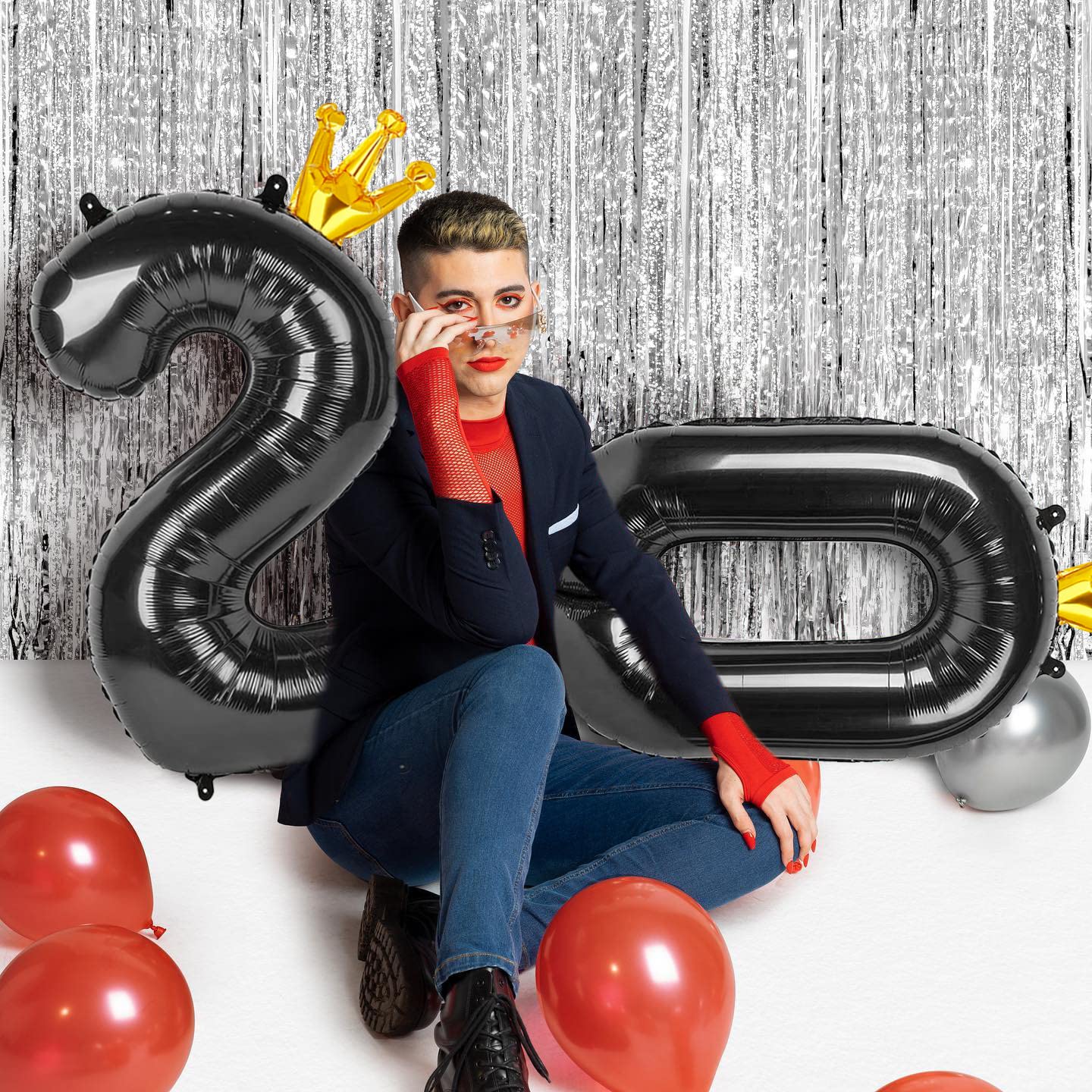 Reavor Black Number 11 Balloon – 40-Inch 11th Birthday Decor