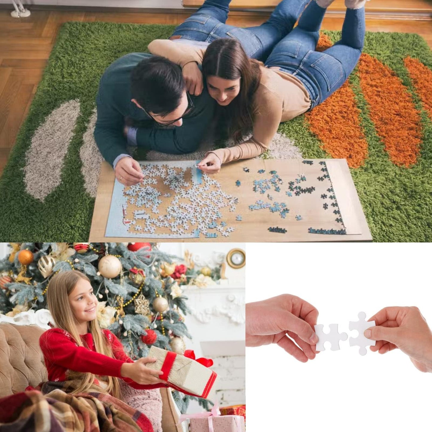 REDANHA 8 Sets Blank White Jigsaw Puzzles for Sublimation | DIY Custom Puzzles (A5-12)