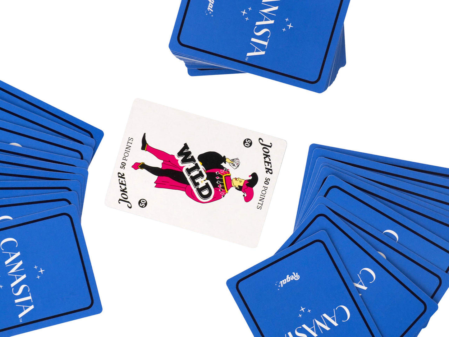 Regal Games Canasta Cards Set for Adults – 2 Decks, 54 Cards Each