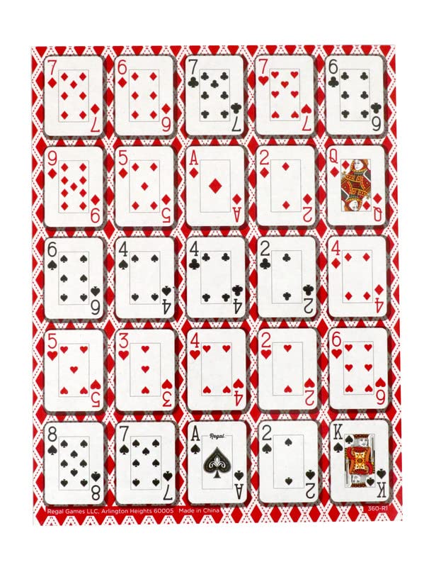 Regal Games Poker Keeno Bulk Set – 12 Double-Sided Boards, 200 Chips, 24 Layouts