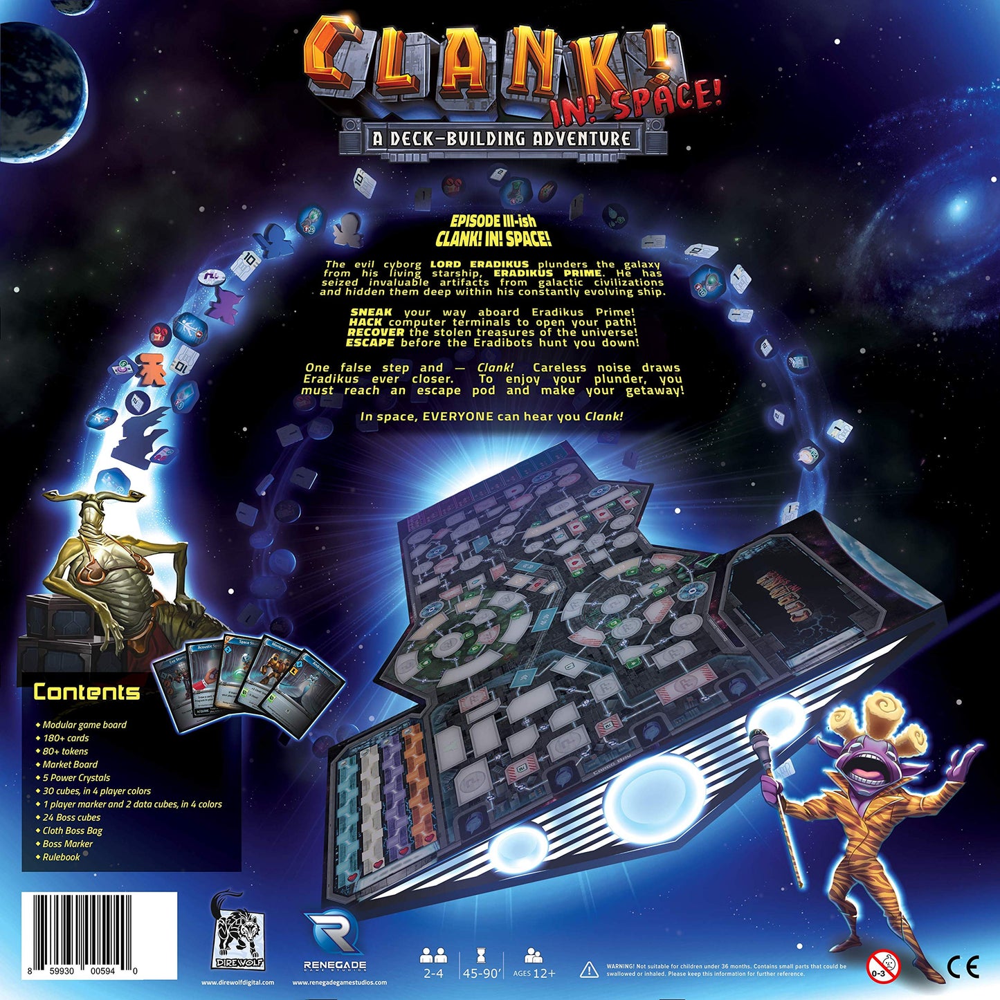 Clank! In! Space! A Deck-Building Adventure | Renegade Game Studios (RGS0594)
