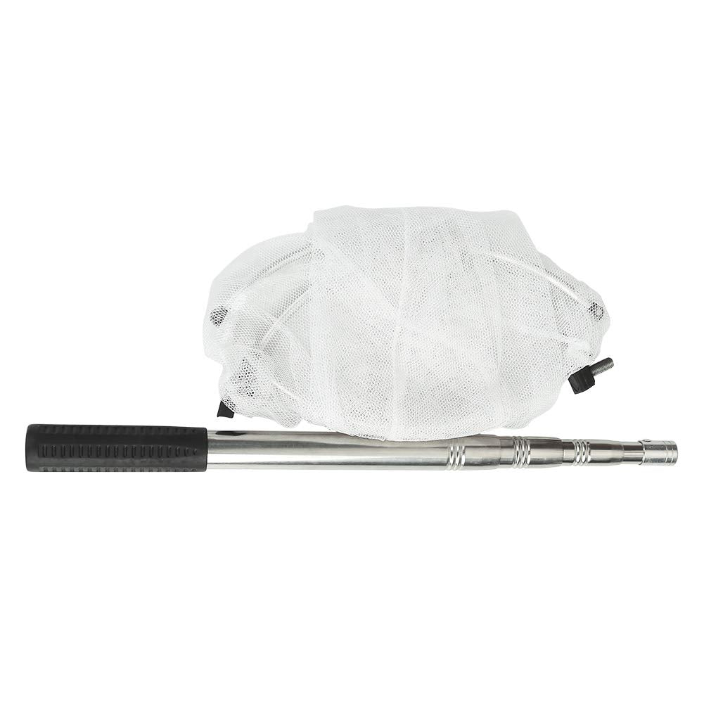 RESTCLOUD Insect & Butterfly Net — 12-Inch Ring, 24-Inch Depth, Telescoping 38-Inch Handle