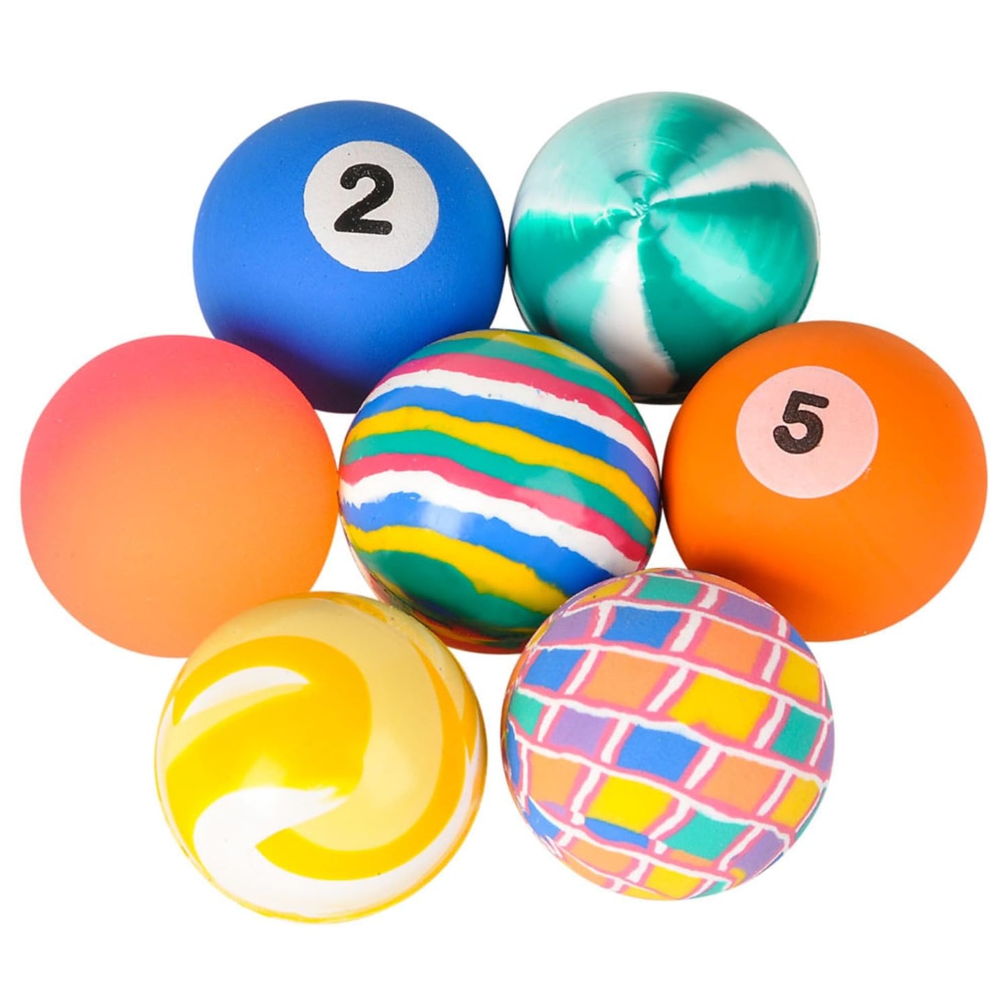 Rhode Island Novelty 38mm Hi-Bounce Ball Mix (50 Pieces) – Assorted Color Bulk Pack