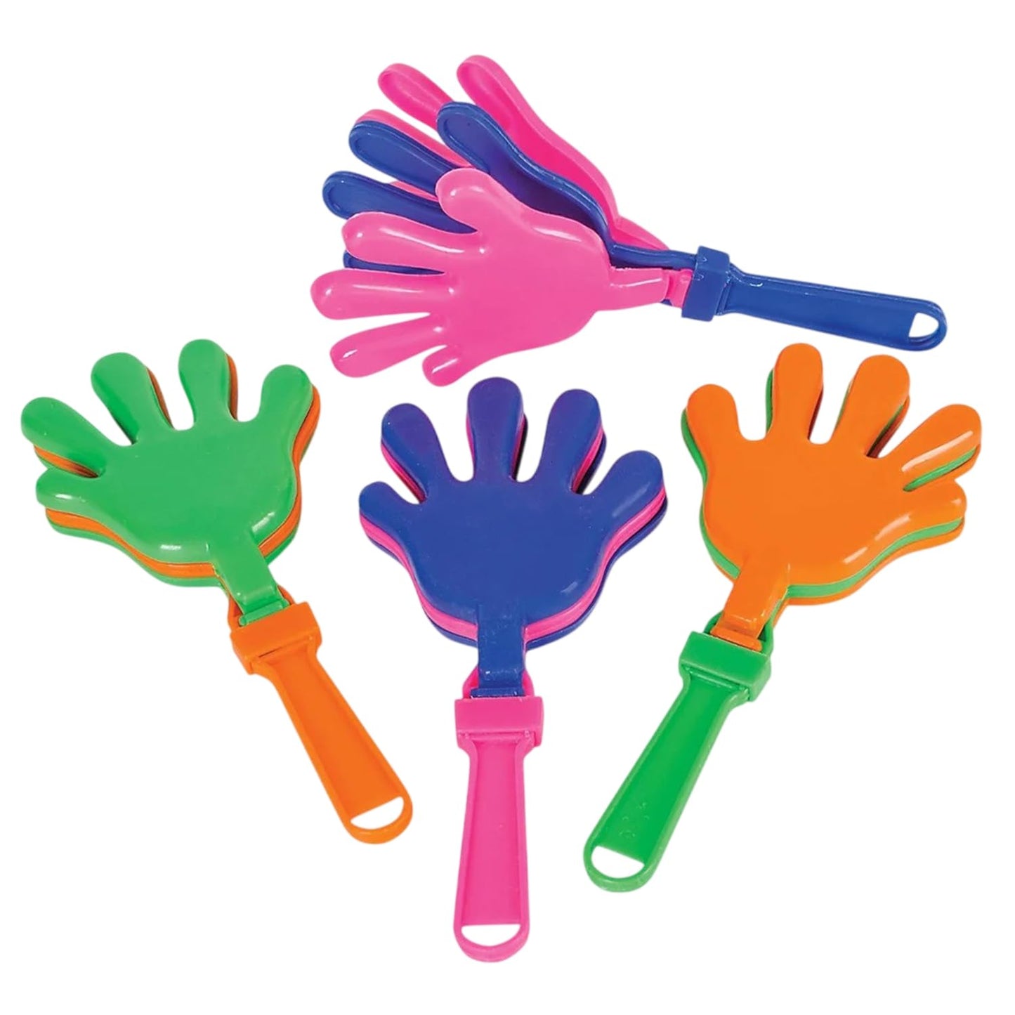 Rhode Island Novelty 7.5-Inch Hand Clapper – Colorful Party Sound Makers