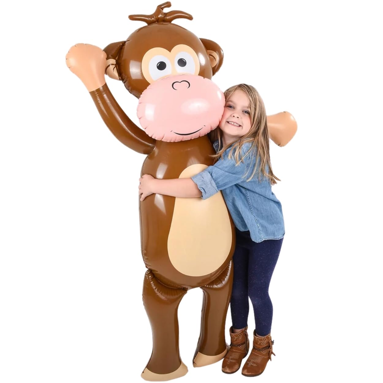 Rhode Island Novelty 67-Inch Monkey Inflate - Giant Inflatable Monkey for Pool & Backyard
