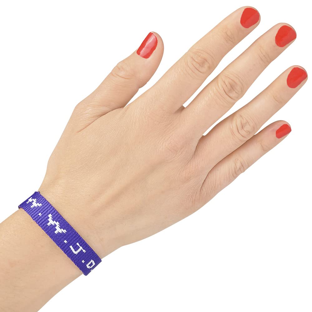 Rhode Island Novelty W.W.J.D. Webbing Bracelets – 12-Pack Adjustable Colorful Wristbands