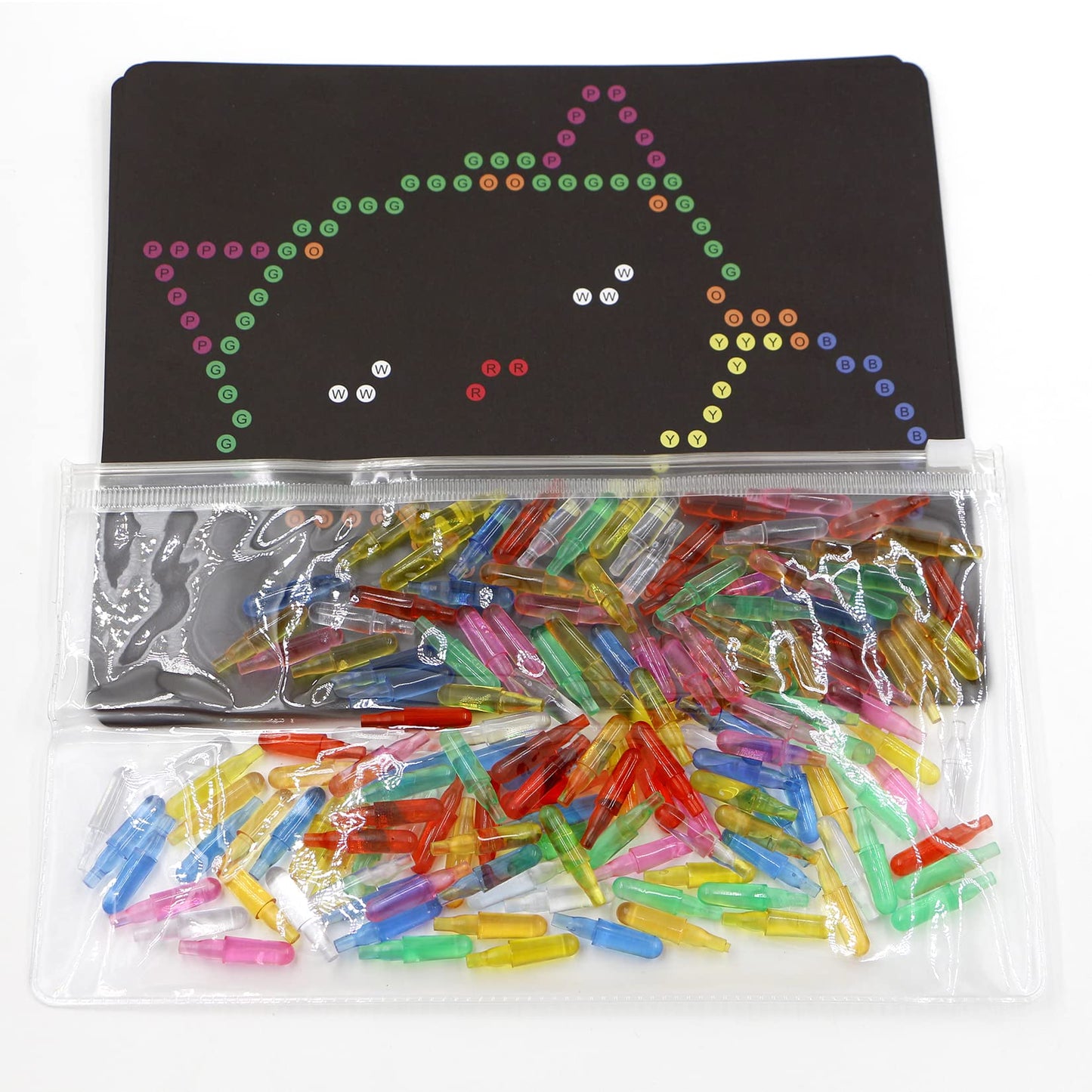 RioRand Refill Pegs & Templates Pack for Magic LED Panel – Creative Light Art Kit for Kids 4+