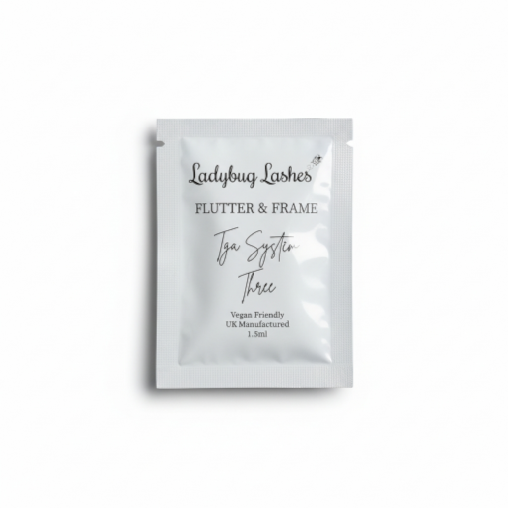 Flutter and Frame Lash Lift & Brow Lamination Sachets
