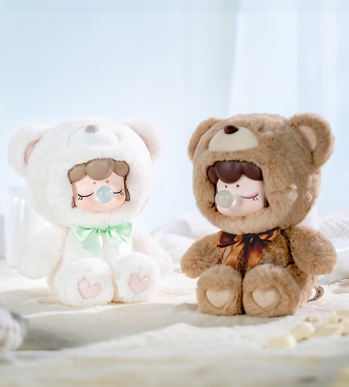 ROBOTIME Plush Doll Blind Box – 7-Inch Chocolate Colorful Bear | Mystery Box Collectible Toy