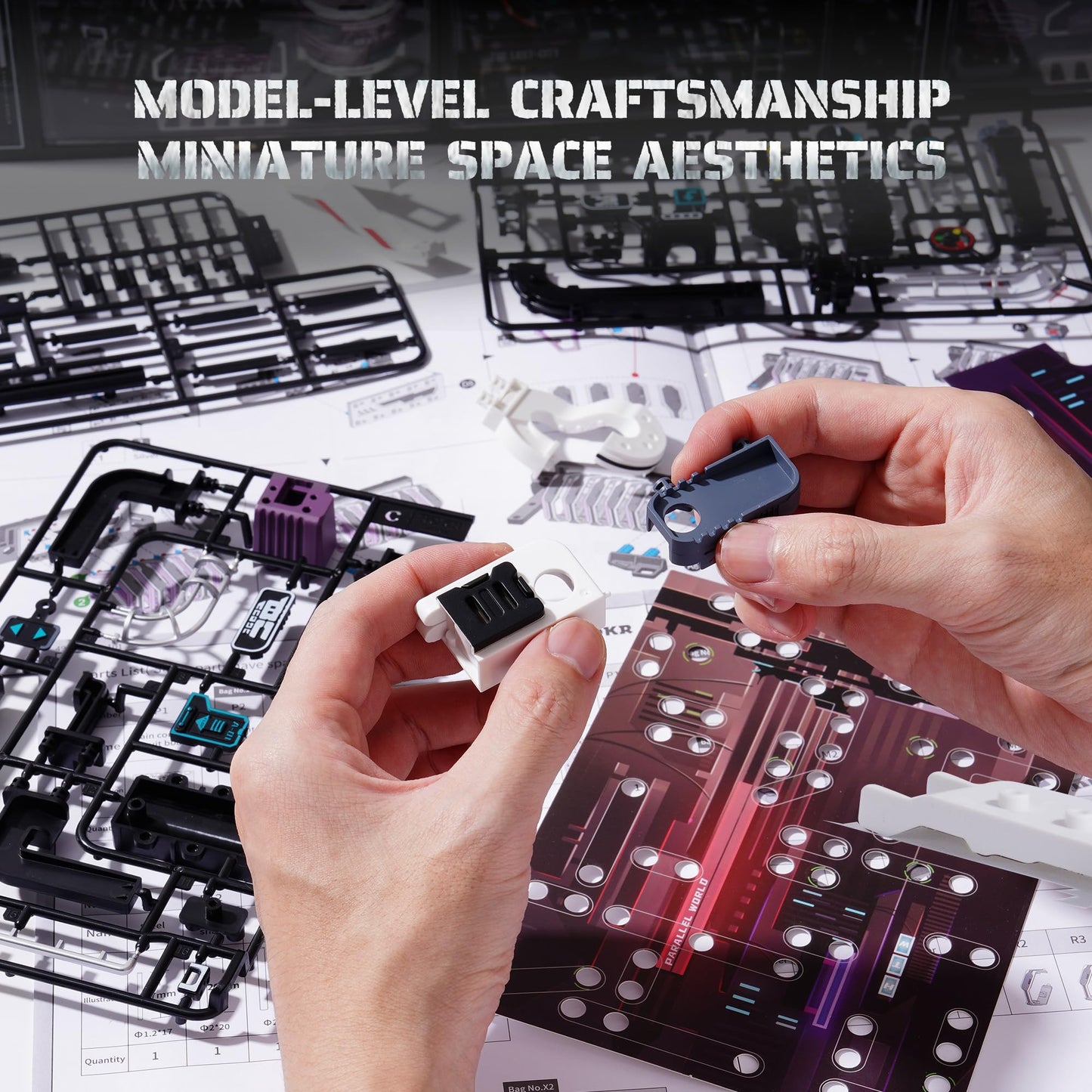 ROKR 3D Marble Run MR02S – 140-Piece STEM Building Kit for Adults