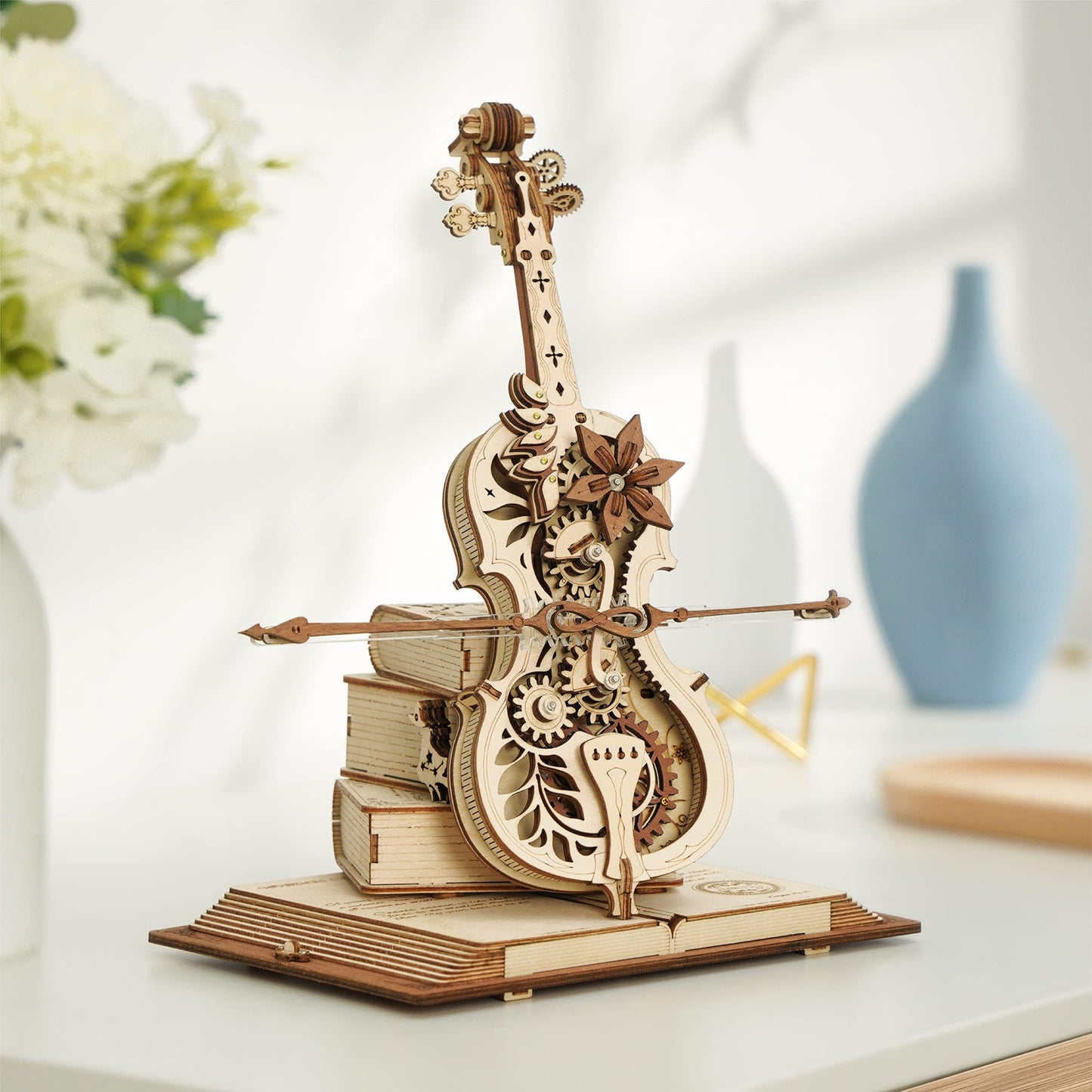 ROKR 3D Cello Puzzle Kit – 1:5 Scale, 199 Pieces, No Glue