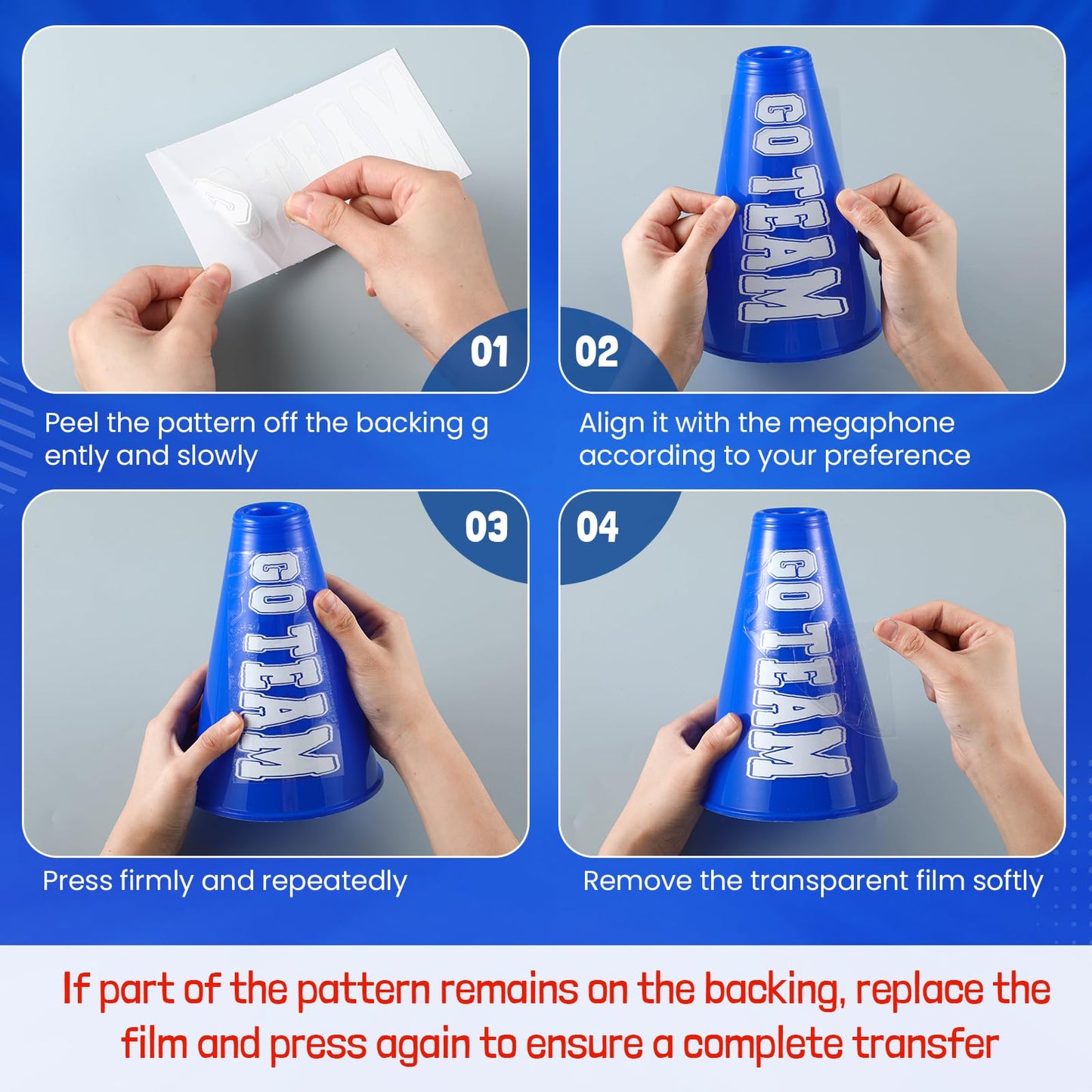 Rotatingpals Blue Cheer Megaphone Bulk – 12 Pcs DIY Party Decor & Centerpiece Kit