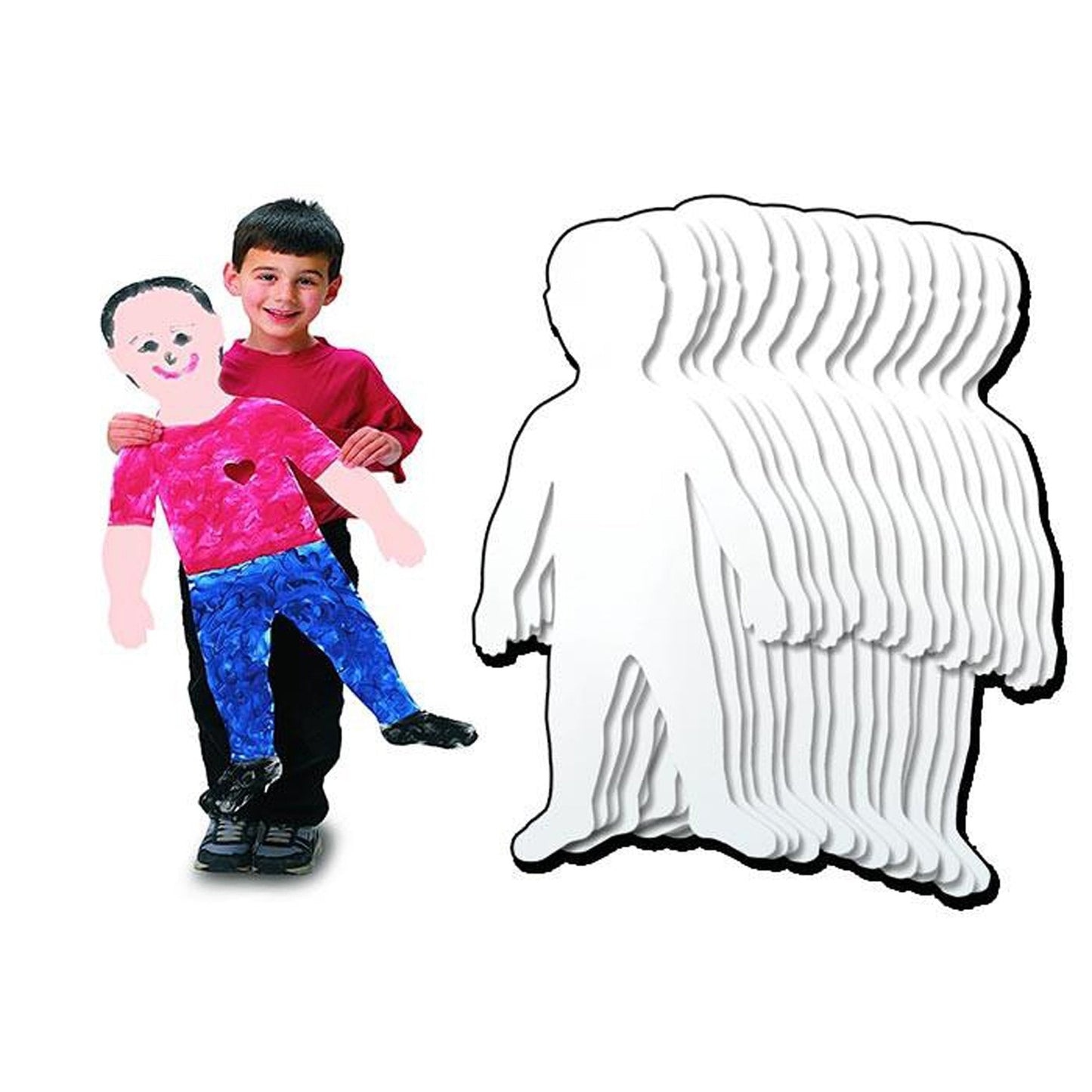 Roylco Pre-Cut Paper Finger Paint for Big Kids, 18x35 in – Pack of 24