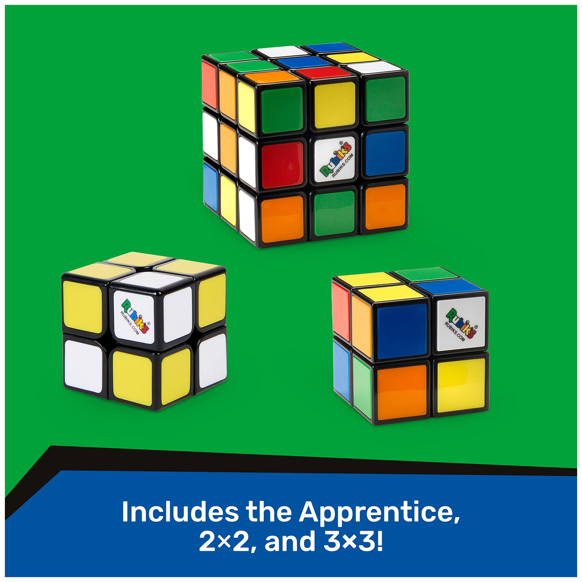 Rubik’s Learn to Solve Bundle — 3x3, 2x2 & Apprentice Cubes for Beginners | Rubik’s Cube