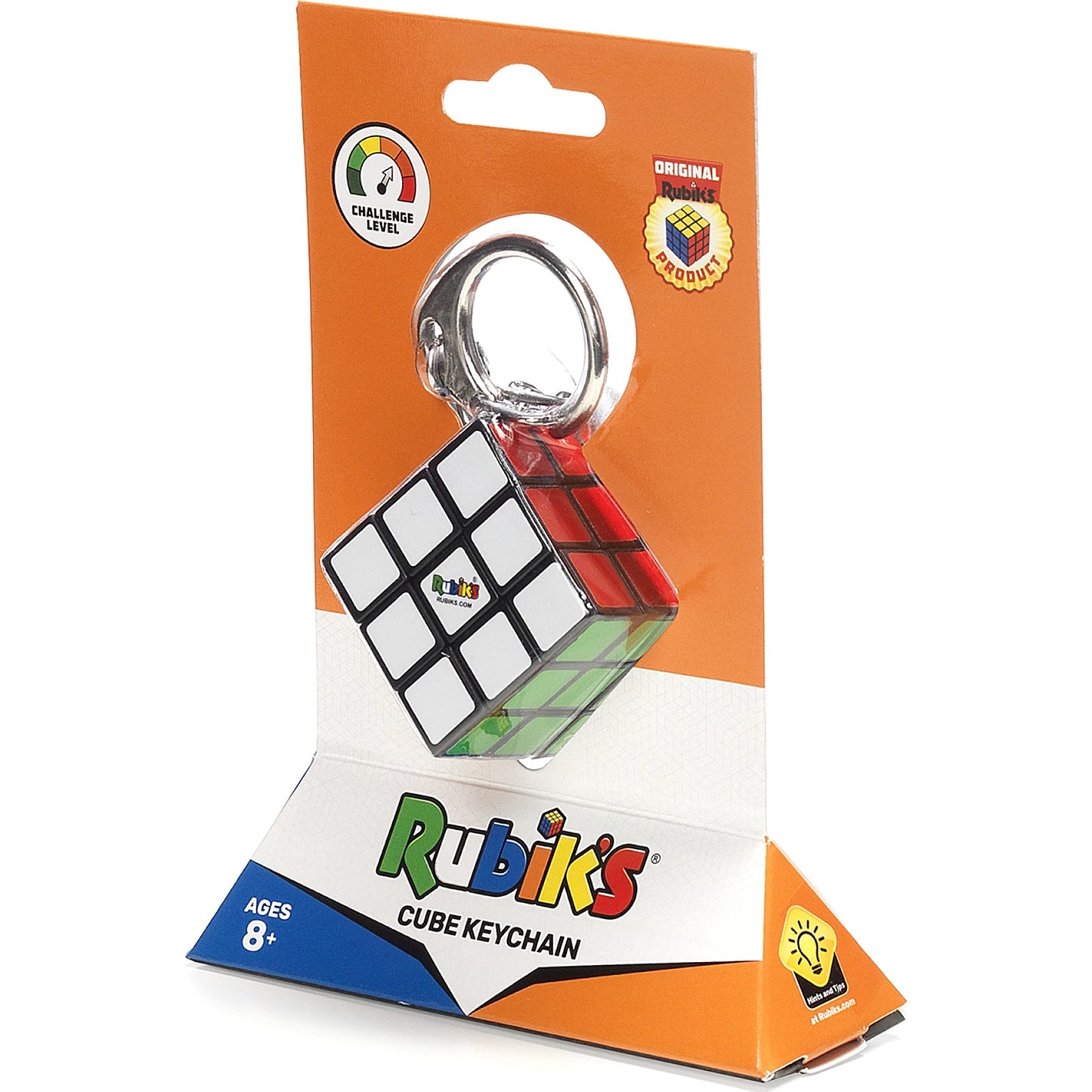 Rubik's Cube 3x3 Key Ring – Colourful Travel Puzzle by Rubik's