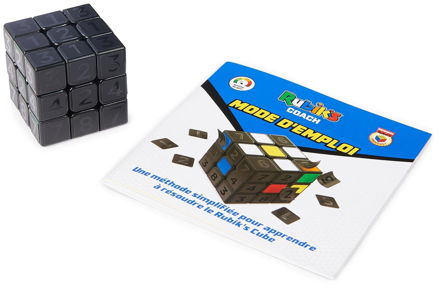 RUBIK'S Cube Coach 3X3 – Educational Learning Cube with Peel-to-Reveal Method