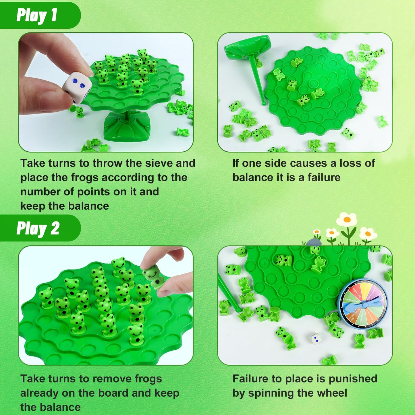 Rytopt Frog Balance Game – Two-Player Family Tabletop Puzzle & Party Game
