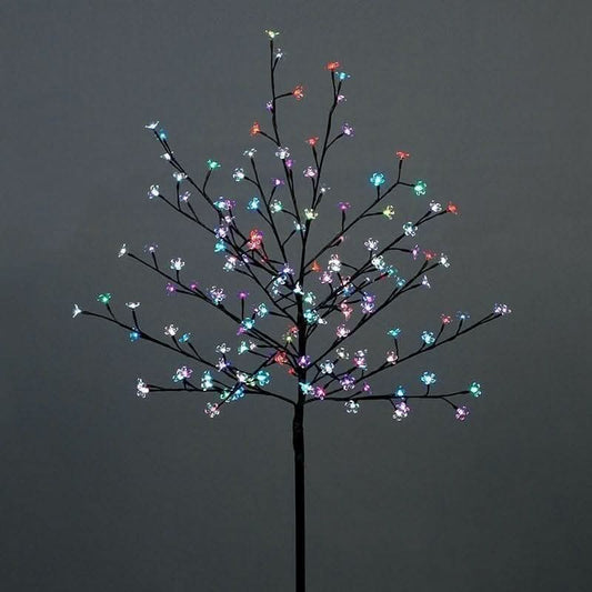 Multicoloured LED Indoor Twig Tree 150cm