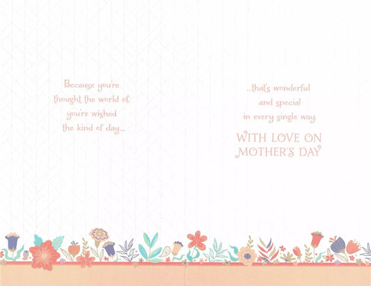 MOTHER'S DAY CARD TO THE ONE I LOVE 8 PAGE INSERT